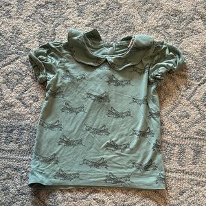 Kate Quinn grasshopper shirt size 6-12 months